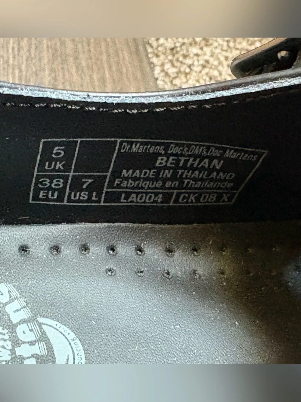 Dr. Martens Bethan Polished Smooth Leather Platform Shoes